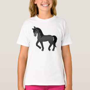 Illustration zum Niedlichen Cartoon von Black Trot T-Shirt