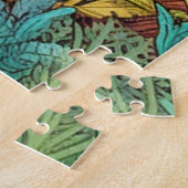 Illustration zum niedlichen Mushroom House Puzzle (Seite)