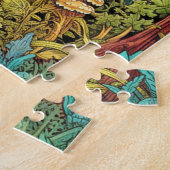 Illustration zum niedlichen Mushroom House Puzzle (Seite)