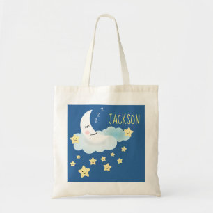 Illustration zum personalisierten Mond und zu den Tragetasche