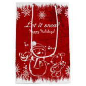 Illustration zum Rot und Weiß Mittlere Geschenktüte (Rückseite)