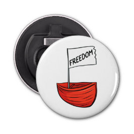 Illustration zum Schiff der nautischen Freiheit Flaschenöffner