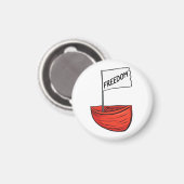 Illustration zum Schiff der nautischen Freiheit Magnet (Vorderseite/Rückseite)