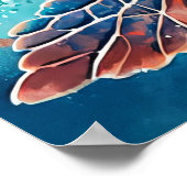 Illustration zum Schwimmen Poster (Ecke)