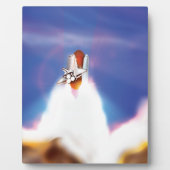 Illustration zum Start von Space Shuttle Fotoplatte (Vorderseite)