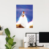Illustration zum Start von Space Shuttle Poster (Heimbüro)