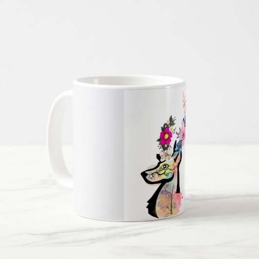 Illustration zum Thema Blumenwild Kaffeetasse (Vorderseite Links)