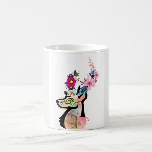 Illustration zum Thema Blumenwild Kaffeetasse (Mittel)