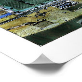 Illustration zum Thema "Grüne Lkw-Straße" Poster (Ecke)