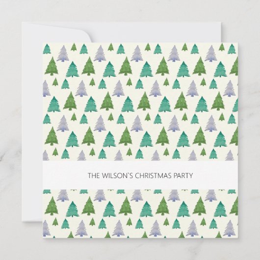 Illustration zum Weihnachtsgebirge Party Einladung (Rückseite)