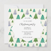 Illustration zum Weihnachtsgebirge Party Einladung (Vorderseite)