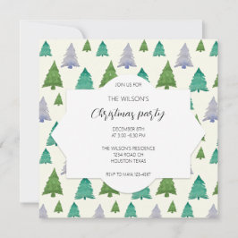 Illustration zum Weihnachtsgebirge Party Einladung