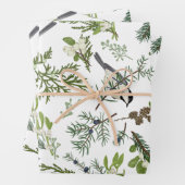 Illustration zum Weihnachtswald im Wasser Geschenkpapier Set (Beispiel)