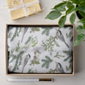 Illustration zum Weihnachtswald im Wasser Seidenpapier (Geschenk)