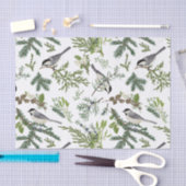 Illustration zum Weihnachtswald im Wasser Seidenpapier (Handwerk)