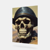 Illustration zum Zeichnen von Ölgemälden auf Skull Acrylschild (Winkel)