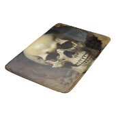 Illustration zum Zeichnen von Ölgemälden auf Skull Badematte (Schrägansicht)