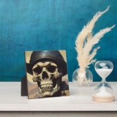 Illustration zum Zeichnen von Ölgemälden auf Skull Fotoplatte (InSitu)