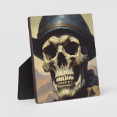 Illustration zum Zeichnen von Ölgemälden auf Skull Fotoplatte (Vorderseite)