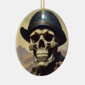 Illustration zum Zeichnen von Ölgemälden auf Skull Keramik Ornament (Rechts)
