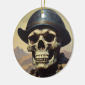 Illustration zum Zeichnen von Ölgemälden auf Skull Keramik Ornament (Links)