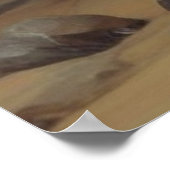 Illustration zum Zeichnen von Ölgemälden auf Skull Poster (Ecke)