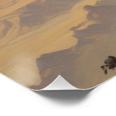 Illustration zum Zeichnen von Ölgemälden auf Skull Poster (Ecke)