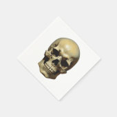 Illustration zum Zeichnen von Ölgemälden auf Skull Serviette (Ecke)