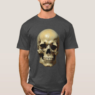 Illustration zum Zeichnen von Ölgemälden auf Skull T-Shirt