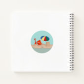 Illustration zum Zirkel-Strand mit Eimer und Spade Notizblock (Rückseite)