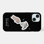 Illustration zur ästhetischen Blume "für Sie" iPhone 15 Hülle (Rückseite (Horizontal))