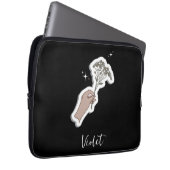 Illustration zur ästhetischen Blume "für Sie" Laptopschutzhülle (Vorne Rechts)