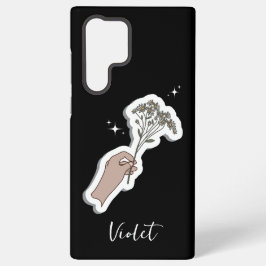 Illustration zur ästhetischen Blume "für Sie" Samsung Galaxy Hülle