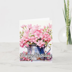 Illustration zur Blume der Springtime Lily Karte