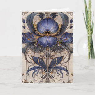 Illustration zur Blume von Whimsical Iris Type Karte