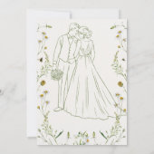 Illustration zur Blumenwasser-Hochzeit Einladung (Rückseite)