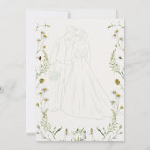 Illustration zur Blumenwasser-Hochzeit Einladung (Rückseite)