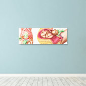 Illustration zur Darstellung der Lieferung von Föt Leinwanddruck (Insitu (Holzboden))