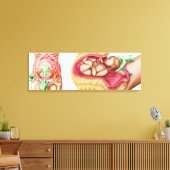 Illustration zur Darstellung der Lieferung von Föt Leinwanddruck (Insitu (Wohnzimmer))