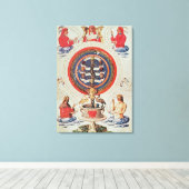 Illustration zur hermetischen Philosophie Leinwanddruck (Insitu (Holzboden))