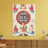 Illustration zur hermetischen Philosophie Leinwanddruck (Insitu (Wohnzimmer))