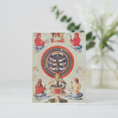 Illustration zur hermetischen Philosophie Postkarte (Stehend Vorderseite)