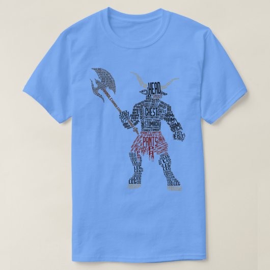 Illustration zur Minotaurtypografie 2 T-Shirt (Design vorne)