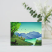Illustration zur Naturlandschaft-46855 Postkarte (Stehend Vorderseite)