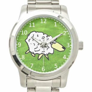 Illustration zur Schafgestaltung Armbanduhr