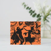 Illustration zur Silhouette der Vintagen Teufelshe Postkarte (Stehend Vorderseite)