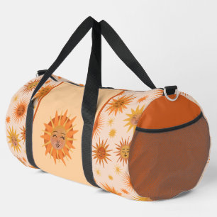 Illustration zur Sonnenfront Orange Wasserfarbe Duffle Bag