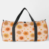 Illustration zur Sonnenfront Orange Wasserfarbe Duffle Bag (Rückseite)