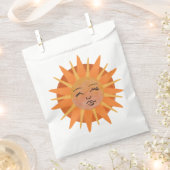 Illustration zur Sonnenfront Orange Wasserfarbe Geschenktütchen (Ausgeschnitten)