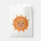 Illustration zur Sonnenfront Orange Wasserfarbe Geschenktütchen (Vorderseite)